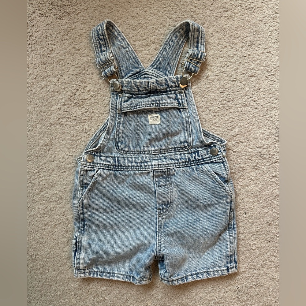 Zara Light Blue Denim Dungarees